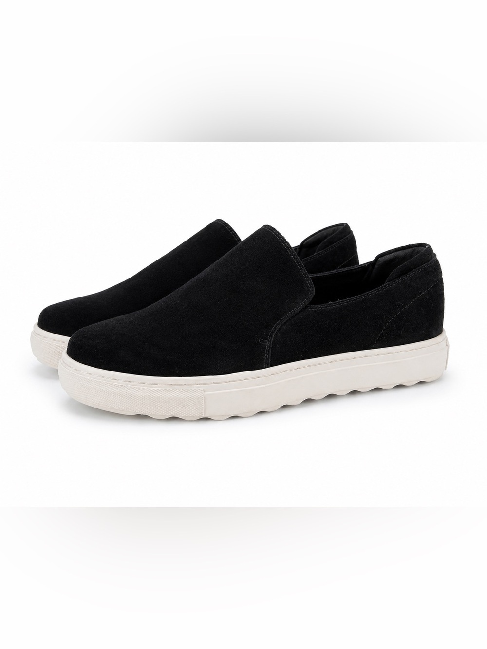 NIB J/Slides Perrie Black Suede Slip-On Womens Sneakers, Size 8M